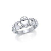 Irish Claddagh Silver Ring MG058R