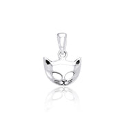 Playful and affectionate ~ Sterling Silver Cat Mask Ring TPD734